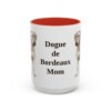 15oz Dogue de Bordeaux Dog Mom Mug, Red, front view