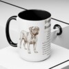 15oz Dogue de Bordeaux Mug, Black, lifestyle photo