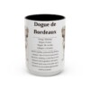 15oz Dogue de Bordeaux Mug, Black, front view