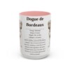 15oz Dogue de Bordeaux Mug, Pink, front view