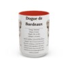 15oz Dogue de Bordeaux Mug, Red, front view