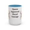 15oz Funny Dorgi Mug, Light Blue, front view