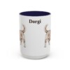15oz Dorgi Mug, Navy, front view