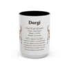 15oz Dorgi Mug, Black, front view