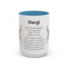 15oz Dorgi Mug, Light Blue, front view