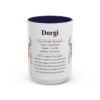 15oz Dorgi Mug, Navy, front view