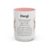 15oz Dorgi Mug, Pink, front view
