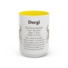 15oz Dorgi Mug, Yellow, front view