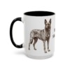 15oz Dutch Shepherd Mug, Black, left side view