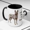 15oz Funny Dutch Shepherd Mug, Black, lifestyle photo