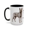 15oz Funny Dutch Shepherd Mug, Black, left side view