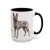 15oz Funny Dutch Shepherd Mug, Black, right side view