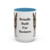15oz Funny Dutch Shepherd Mug, Light Blue, front view