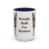 15oz Funny Dutch Shepherd Mug, Navy, front view