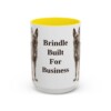 15oz Funny Dutch Shepherd Mug, Yellow, front view