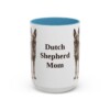 15oz-dutch-shepherd-mug-mom-light-blue 15oz Dutch Shepherd Dog Mom Mug, Light Blue, front view