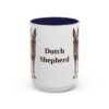 15oz Dutch Shepherd Mug, Navy, front view