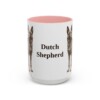 15oz Dutch Shepherd Mug, Pink, front view