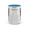 15oz Dutch Shepherd Mug, Light Blue, front view