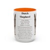 15oz Dutch Shepherd Mug, Orange, front view