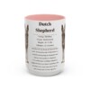 15oz Dutch Shepherd Mug, Pink, front view