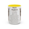 15oz Dutch Shepherd Mug, Yellow, front view