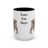 15oz Funny English Cocker Spaniel Mug, Black, front view