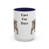 15oz Funny English Cocker Spaniel Mug, Navy, front view