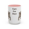 15oz Funny English Cocker Spaniel Mug, Pink, front view