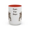15oz Funny English Cocker Spaniel Mug, Red, front view