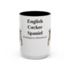 15oz-english-cocker-spaniel-mug-latin-black-front 15oz English Cocker Spaniel Latin Mug, Black, front view