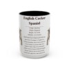 15oz English Cocker Spaniel Mug, Black, front view