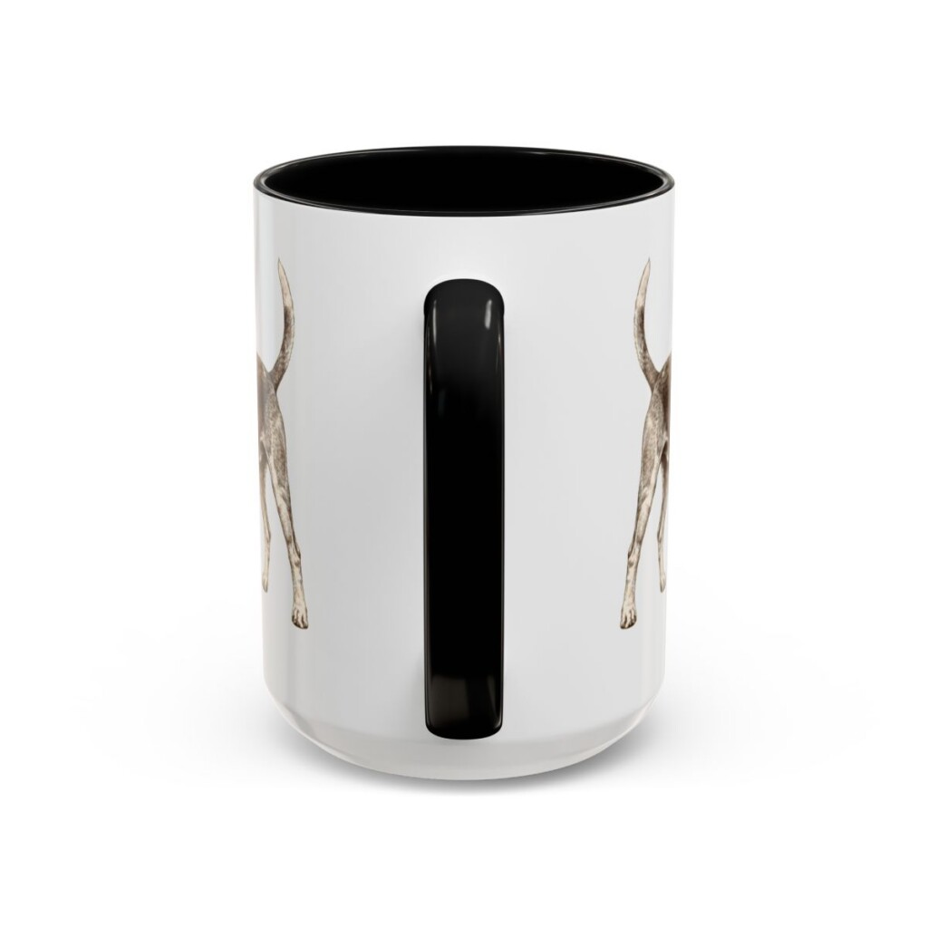 15oz-english-foxhound-mug-dad-black-back 15oz English Foxhound Dog Dad Mug, Black, back view