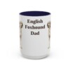 15oz-english-foxhound-mug-dad-navy 15oz English Foxhound Dog Dad Mug, Navy, front view