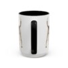 15oz Funny English Foxhound Mug, Black, back view