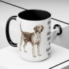 15oz Funny English Foxhound Mug, Black, lifestyle photo