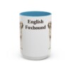 15oz English Foxhound Mug, Light Blue, front view