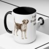 15oz English Foxhound Dog Mom Mug, Black, lifestyle photo