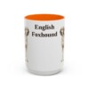 15oz English Foxhound Mug, Orange, front view