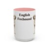 15oz English Foxhound Mug, Pink, front view