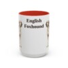 15oz English Foxhound Mug, Red, front view