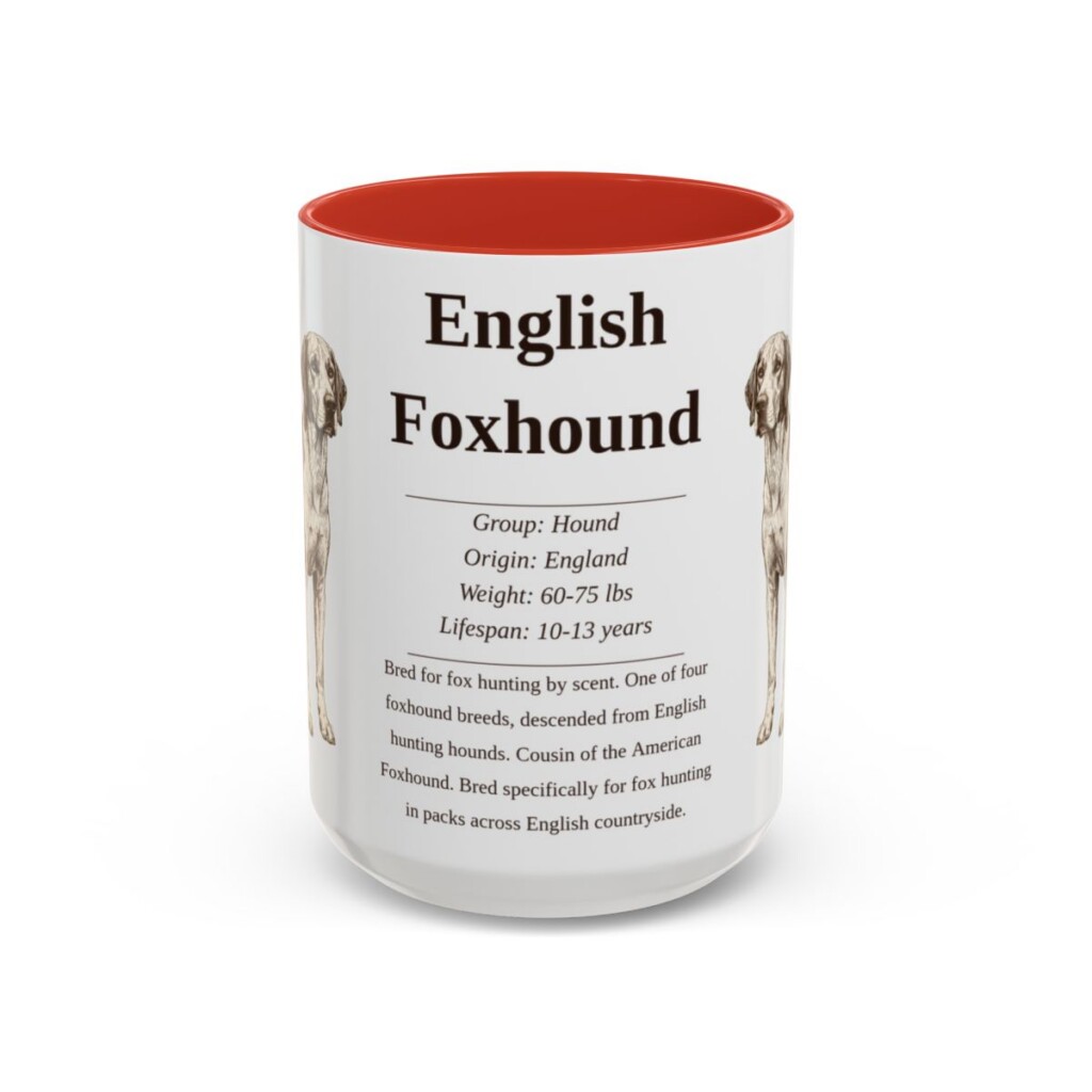 15oz-english-foxhound-mug-writeup-red 15oz English Foxhound Mug, Red, front view