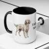 15oz English Setter Mug, Black, lifestyle photo