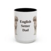 15oz-english-setter-mug-dad-black-front 15oz English Setter Dog Dad Mug, Black, front view