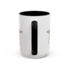15oz Funny English Setter Mug, Black, back view