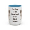 15oz Funny English Setter Mug, Light Blue, front view