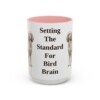 15oz Funny English Setter Mug, Pink, front view