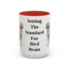 15oz Funny English Setter Mug, Red, front view