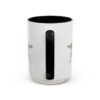 15oz English Setter Latin Mug, Black, back view