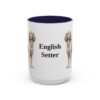15oz English Setter Mug, Navy, front view